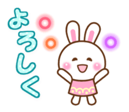 Cute daily life of the rabbit. sticker #6870518