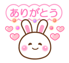 Cute daily life of the rabbit. sticker #6870519