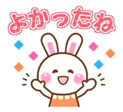 Cute daily life of the rabbit. sticker #6870520