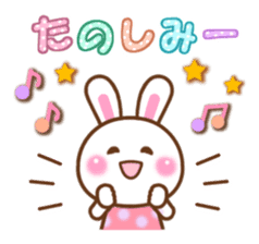 Cute daily life of the rabbit. sticker #6870521