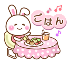 Cute daily life of the rabbit. sticker #6870525