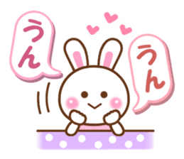 Cute daily life of the rabbit. sticker #6870529