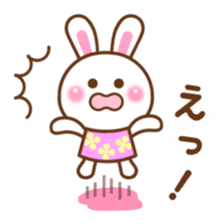Cute daily life of the rabbit. sticker #6870530