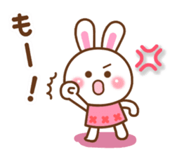 Cute daily life of the rabbit. sticker #6870531