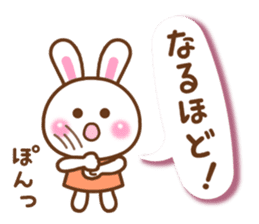 Cute daily life of the rabbit. sticker #6870532