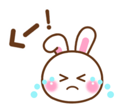 Cute daily life of the rabbit. sticker #6870533