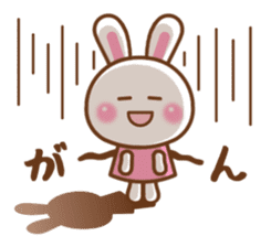 Cute daily life of the rabbit. sticker #6870534