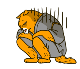 Daily life of the dog uncle sticker #6870679