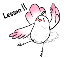 Birds and ballet sticker #6870716