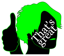 (EN)It's written all over your face sticker #6871077