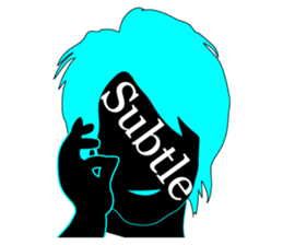 (EN)It's written all over your face sticker #6871081