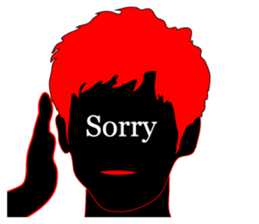 (EN)It's written all over your face sticker #6871082