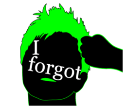 (EN)It's written all over your face sticker #6871089