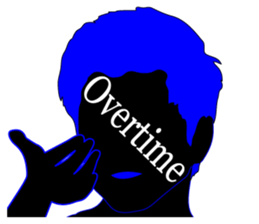 (EN)It's written all over your face sticker #6871090