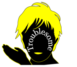 (EN)It's written all over your face sticker #6871098