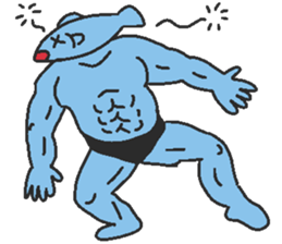 Fish macho sticker #6872076