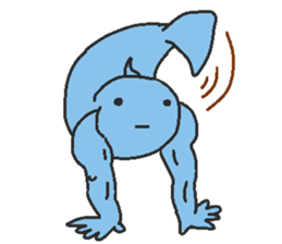 Fish macho sticker #6872090