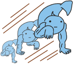 Fish macho sticker #6872091