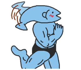 Fish macho sticker #6872095