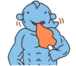 Fish macho sticker #6872096