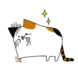 Mike's tortoiseshell cat sticker #6872969