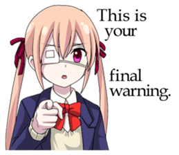 2nd grade syndrome girl EN sticker #6873010