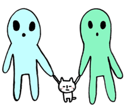 parent-child cat!! sticker #6873997