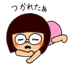 meganekko Hagutan 2 sticker #6874027