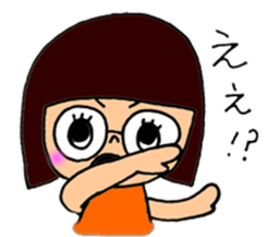 meganekko Hagutan 2 sticker #6874034