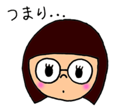 meganekko Hagutan 2 sticker #6874053