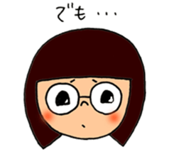 meganekko Hagutan 2 sticker #6874059