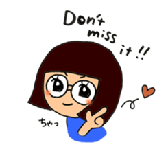 meganekko Hagutan 2 sticker #6874062