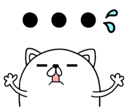 Nerd cat in invective surreal sticker #6874182