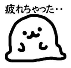 Something white and fluffy guy sticker #6875402