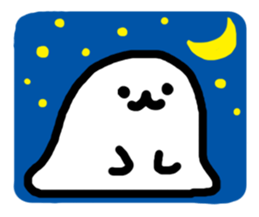 Something white and fluffy guy sticker #6875408