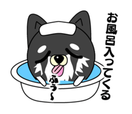 Round dog Leo sticker #6875431