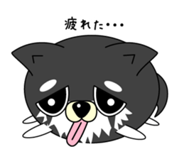 Round dog Leo sticker #6875452