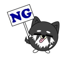 Round dog Leo sticker #6875460