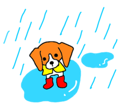 Cute beagle, Hana sticker #6875690