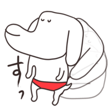 The puppy of red underpants.2 sticker #6875713