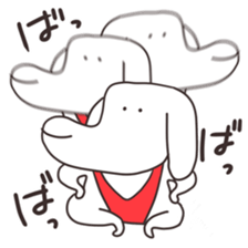 The puppy of red underpants.2 sticker #6875718