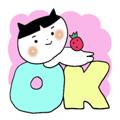 Child sticker, Kawaii