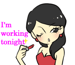 kyabajyou vol.1 English ver. sticker #6876926