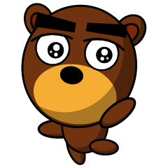 Black Eyebrows Bear 12