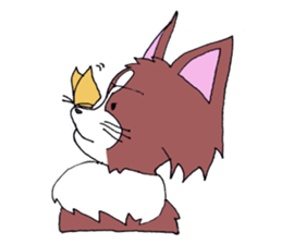 Sticker of the lucky of the papillon sticker #6877721