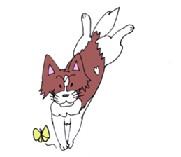 Sticker of the lucky of the papillon sticker #6877733