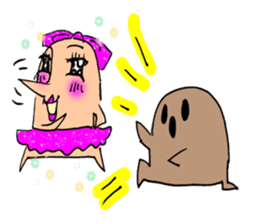 Hanio and Miss Haniwako sticker #6878109