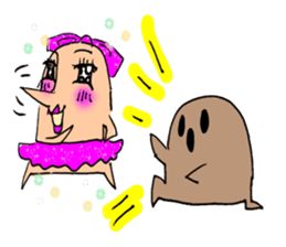 Hanio and Miss Haniwako sticker #6878109