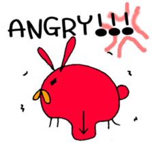 Round Bunny : ENGLISH Ver. sticker #6878827