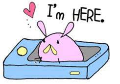 Round Bunny : ENGLISH Ver. sticker #6878832